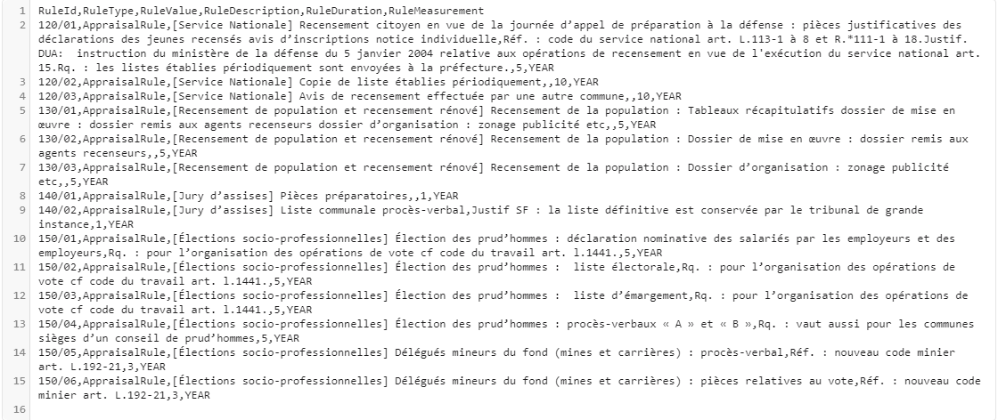 fichier csv